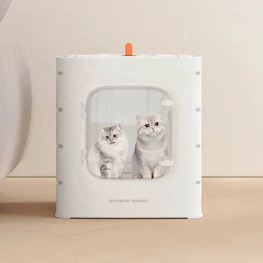 Folded Automatic Pet Hair Drying Machine - Professional Cat Hair Dryer Box Pet palace shop