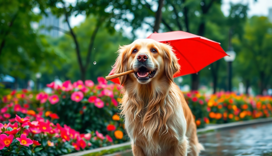 Unleash Your Dog's Style with the Paw-fect Umbrella Leash from Pet Palace Shop Pet palace shop