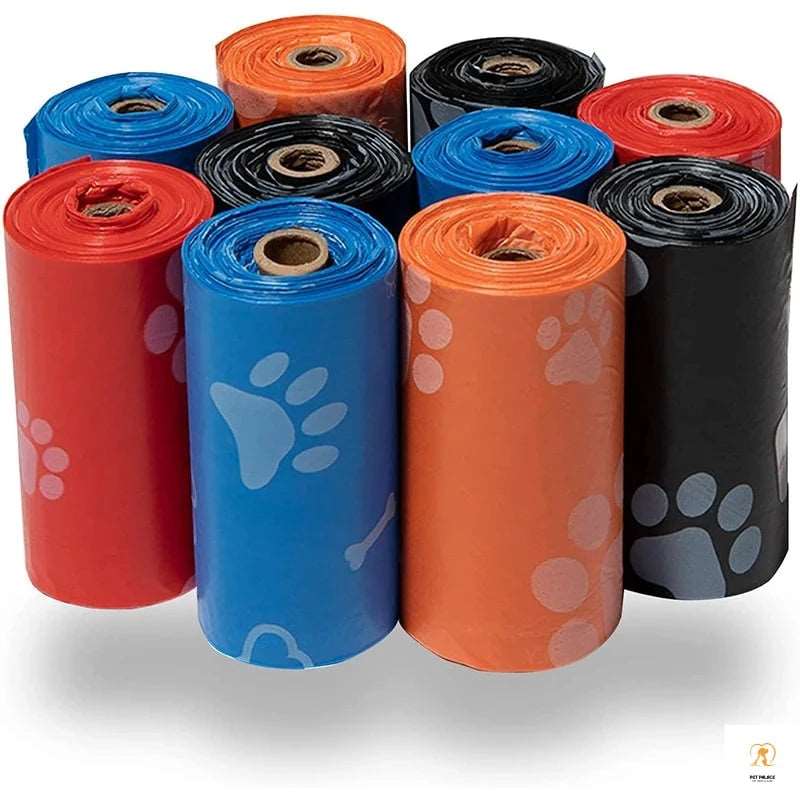 120 Rolls Dog Poop Bag Outdoor Cleaning Poop Bag Outdoor Clean Pets Supplies for Dog 15Bags/Roll Refill Garbage Bag Pet Supplies Pet palace shop