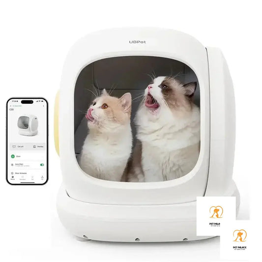 2024New Automatic Cat Toilet With App Odor Control Ubpet Airrobo C20 Smart Litter Box Multi-Cat