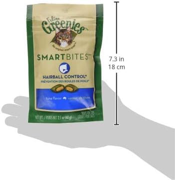 FELINE GREENIES SMARTBITES HEALTHY INDOOR Natural Treats for Cats, Chicken Flavor, 16 oz. Tub