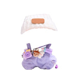 17cm Clothes Set for Dog NO Doll , Hat and Dress Set for dogs Accessories Suit, Cute Outfit for Labubu Dress up Purple