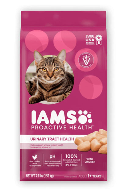 IAMS Proactive Health Adult Urinary Tract Healthy Dry Cat Food with Chicken, 22 lb. Bag