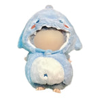 17cm Clothes Set for Dog NO Doll , Hat and Dress Set for dogs Accessories Suit, Cute Outfit for Labubu Dress up Purple