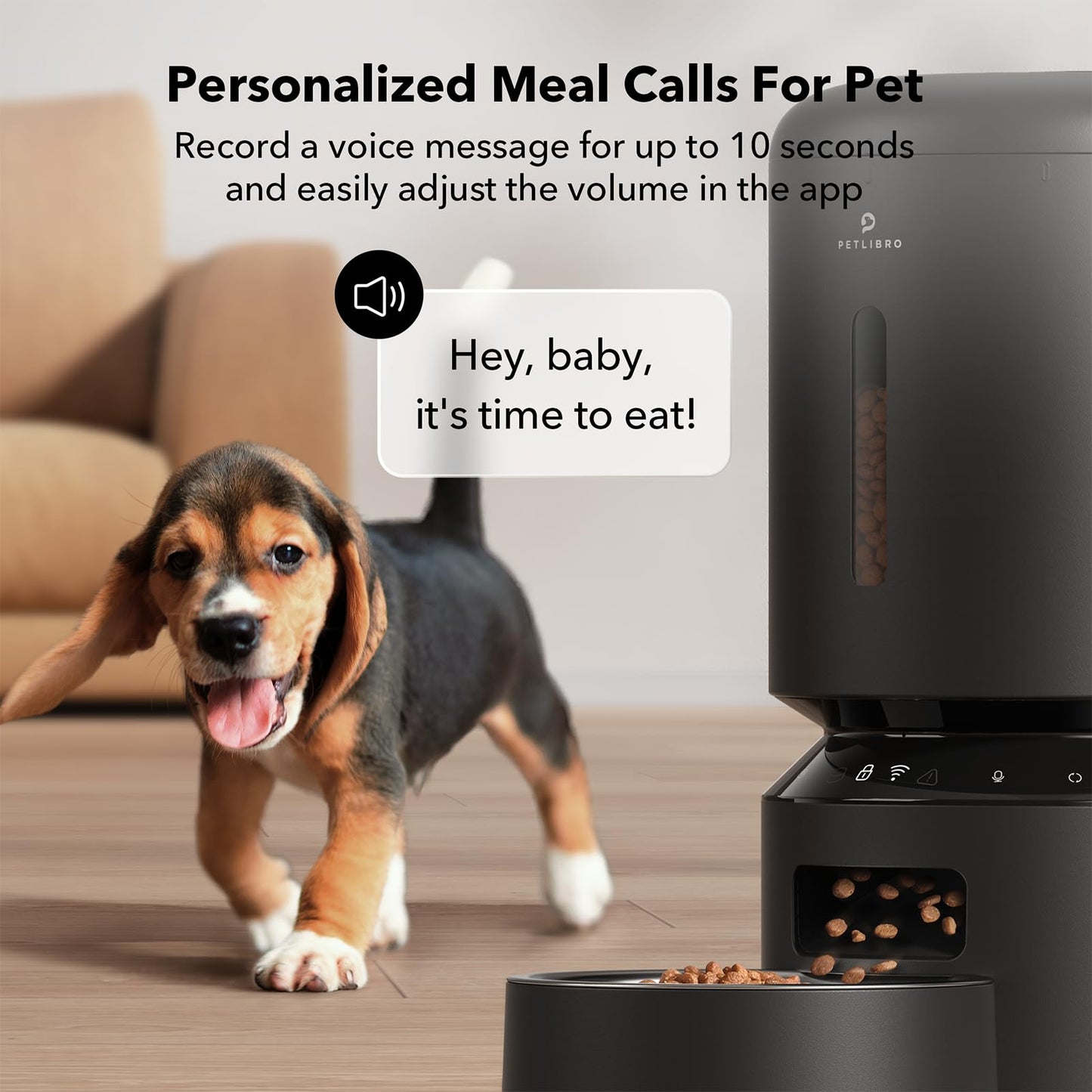 PETLIBRO Automatic Cat Feeder, 5G WiFi Automatic Dog Feeder with Freshness Preservation, 5L Timed Cat Feeder with Low Food Sensor, Up to 10 Meals Per Day, Granary Pet Feeder for Cats, Black