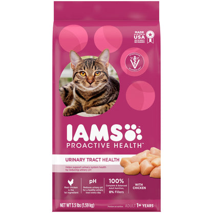 IAMS Proactive Health Adult Urinary Tract Healthy Dry Cat Food with Chicken, 22 lb. Bag