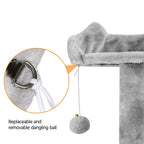 Yaheetech 54in Cat Tree Tower Condo Furniture Scratch Post for Kittens Pet House Play