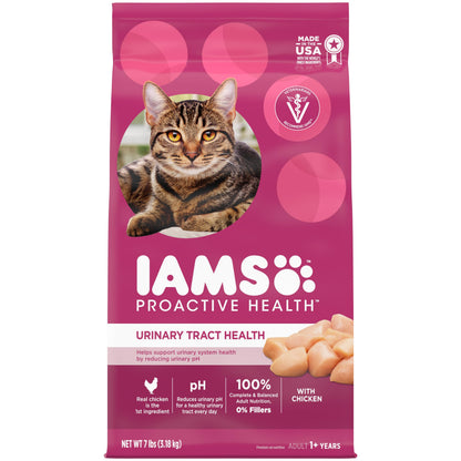 IAMS Proactive Health Adult Urinary Tract Healthy Dry Cat Food with Chicken, 22 lb. Bag