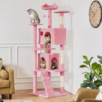Yaheetech 54in Cat Tree Tower Condo Furniture Scratch Post for Kittens Pet House Play