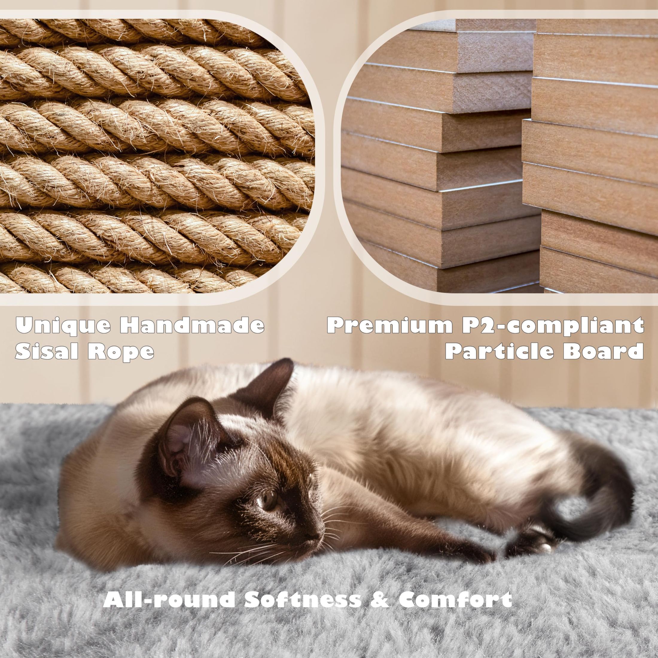 Yaheetech 54in Cat Tree Tower Condo Furniture Scratch Post for Kittens Pet House Play