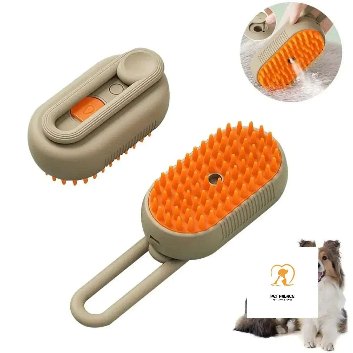 Ultimate Pet Grooming Kit: Electric Spray Water Steam Comb with Soft Silicone Brush for Cats and Dogs – Perfect for Bathing and Massage!