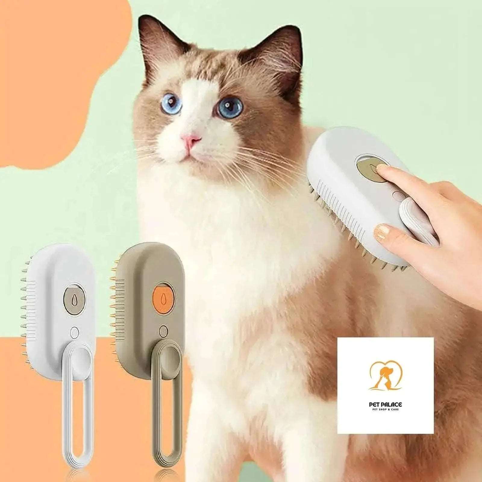 Cat Dog Pet Grooming Comb with Electric Spray Water Steam Soft Silicone Brush Kitten Pet Bath Brush Massage Pet Hair Remover Pet palace shop