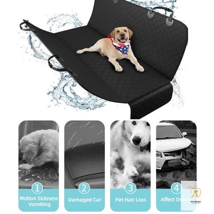 Dog Car Seat Cover Waterproof Pet Travel Dog Carrier Hammock Car Rear Back Seat Protector Mat Safety Carrier For Dogs Safety Pad Pet palace shop