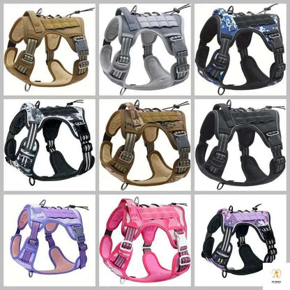 Dog Training Harness No Pulling Front Clip Leash Adhesion Reflective Pet Working Vest Easy Control For Small Medium Large Dogs Pet palace shop