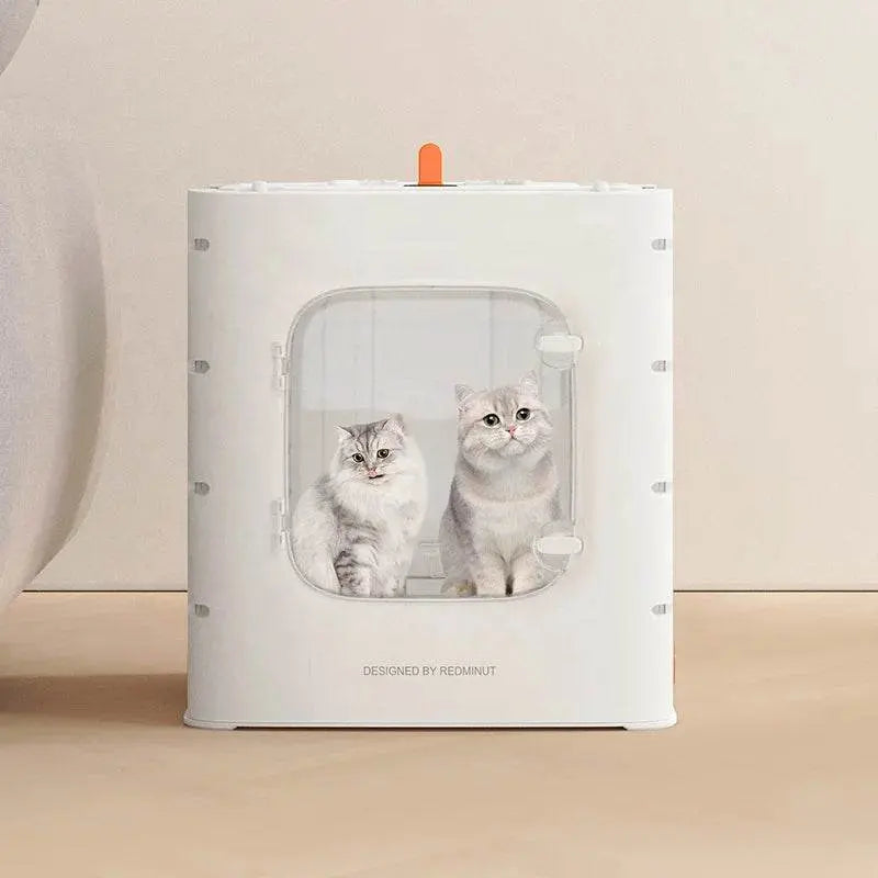 Folded Automatic Pet Hair Drying Machine - Professional Cat Hair Dryer Box Pet palace shop