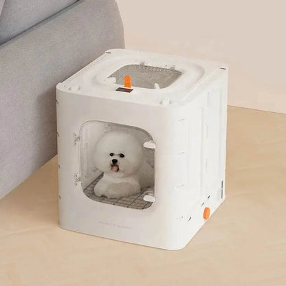 Folded Automatic Pet Hair Drying Machine - Professional Cat Hair Dryer Box Pet palace shop