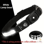 For Apple Airtag GPS Finder Led Dog Collar WaterProof Light USB Chargeable Luminous collar Pet For Apple Air Tag Tracker Case Pet palace shop