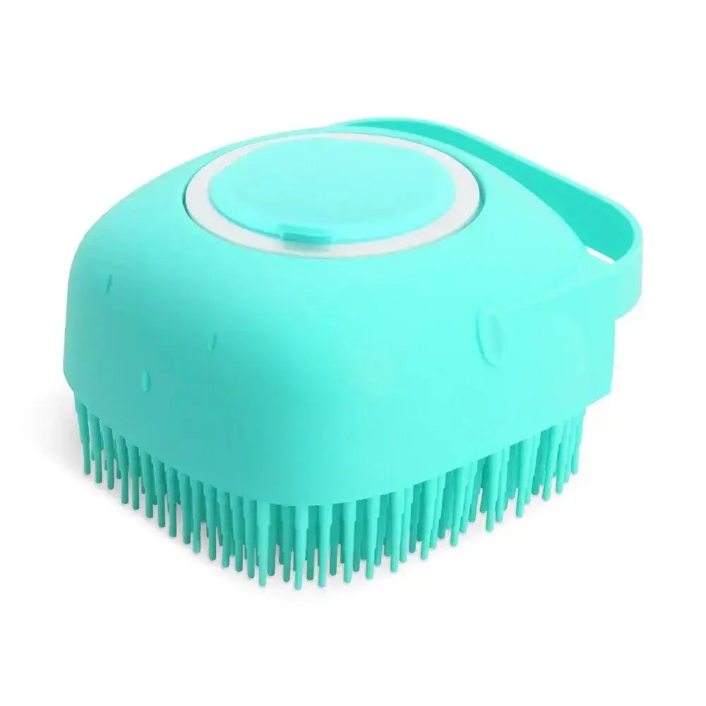 Pet Dog Shampoo Brush 2.7oz 80ml Cat Massage Comb Grooming Scrubber for Bathing Short Hair Soft Silicone Rubber Pet palace shop