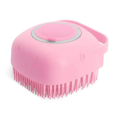 Pet Dog Shampoo Brush 2.7oz 80ml Cat Massage Comb Grooming Scrubber for Bathing Short Hair Soft Silicone Rubber Pet palace shop