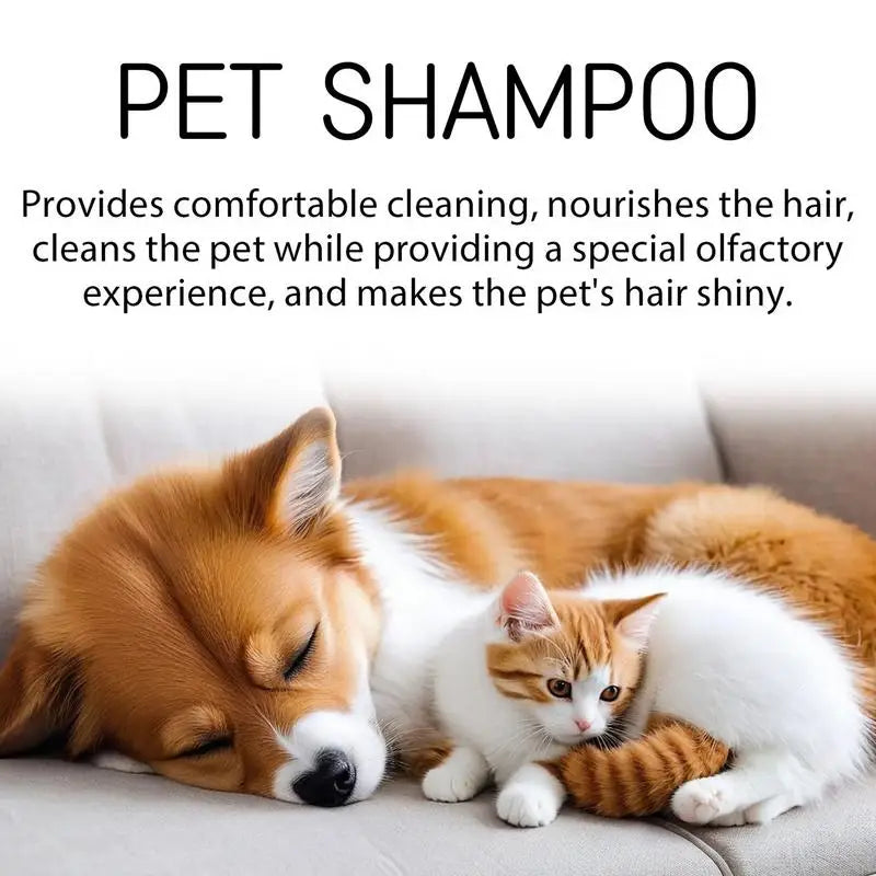 Pet Shampoo For Dogs Natural Good Smelling Dog Shampoo 100ml Puppy Shampoo Dog Body Wash For Gentle Pet Grooming Deep Cleansing Pet palace shop