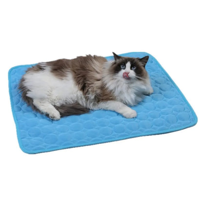 Pet Summer Cooling Pad Self-Cooling Ice Silk Pet Bed Dog Cat Nest Breathable Cooling Cooling Sleeping Pad Pet palace shop