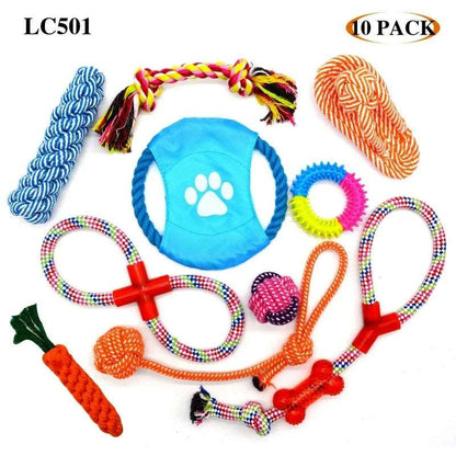 Pet the Toy Dog Toy Pet Cotton Rope the Toy Dog Toy Set Dog Molar Tooth Cleaning Cotton Rope Dog Leash Toy Pet palace shop