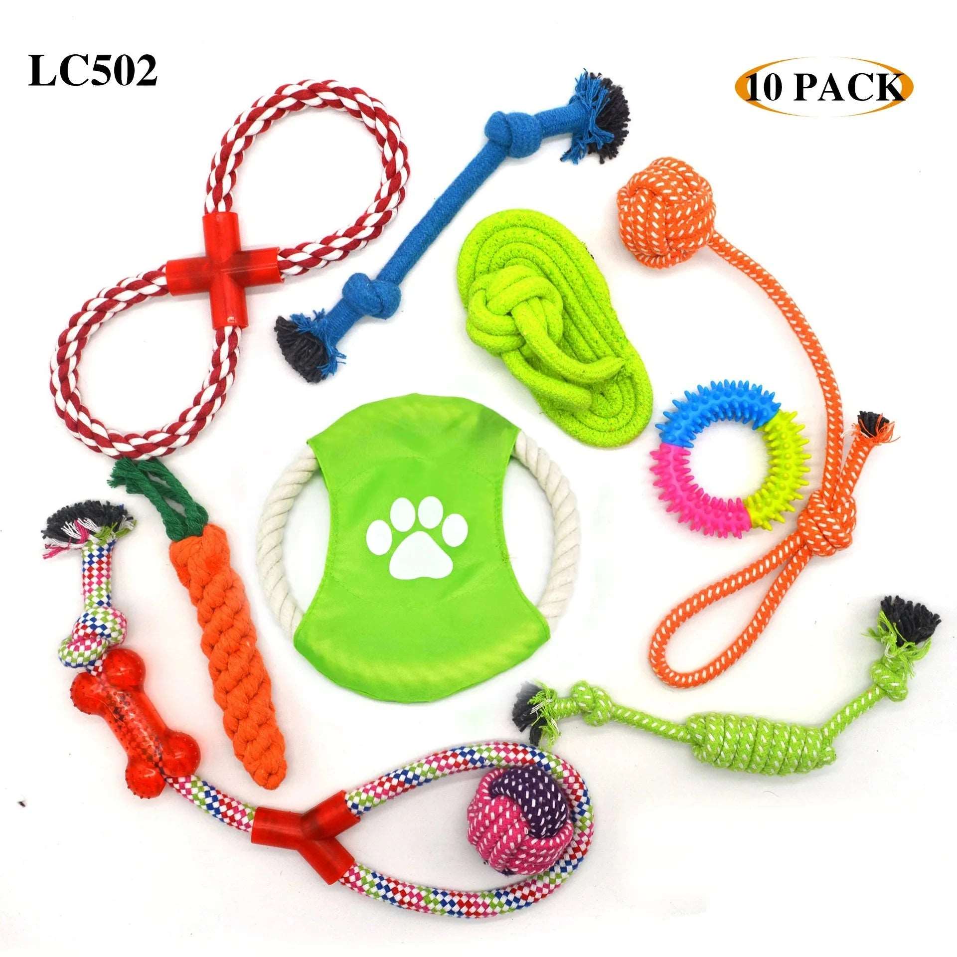 Pet the Toy Dog Toy Pet Cotton Rope the Toy Dog Toy Set Dog Molar Tooth Cleaning Cotton Rope Dog Leash Toy Pet palace shop