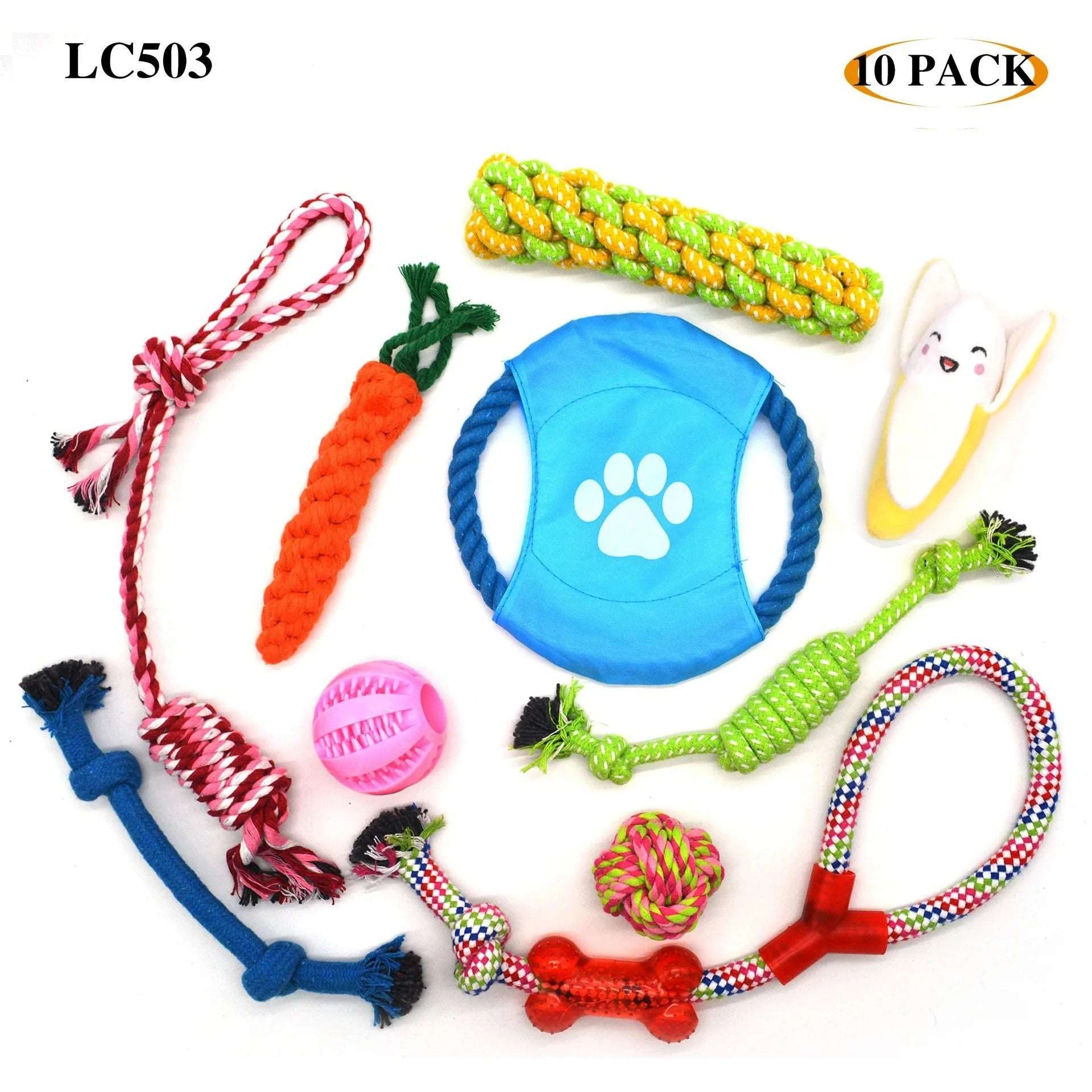 Pet the Toy Dog Toy Pet Cotton Rope the Toy Dog Toy Set Dog Molar Tooth Cleaning Cotton Rope Dog Leash Toy Pet palace shop