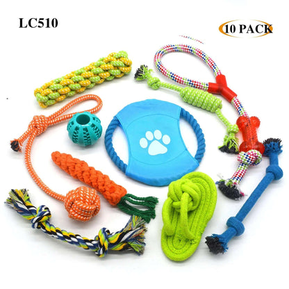 Pet the Toy Dog Toy Pet Cotton Rope the Toy Dog Toy Set Dog Molar Tooth Cleaning Cotton Rope Dog Leash Toy Pet palace shop