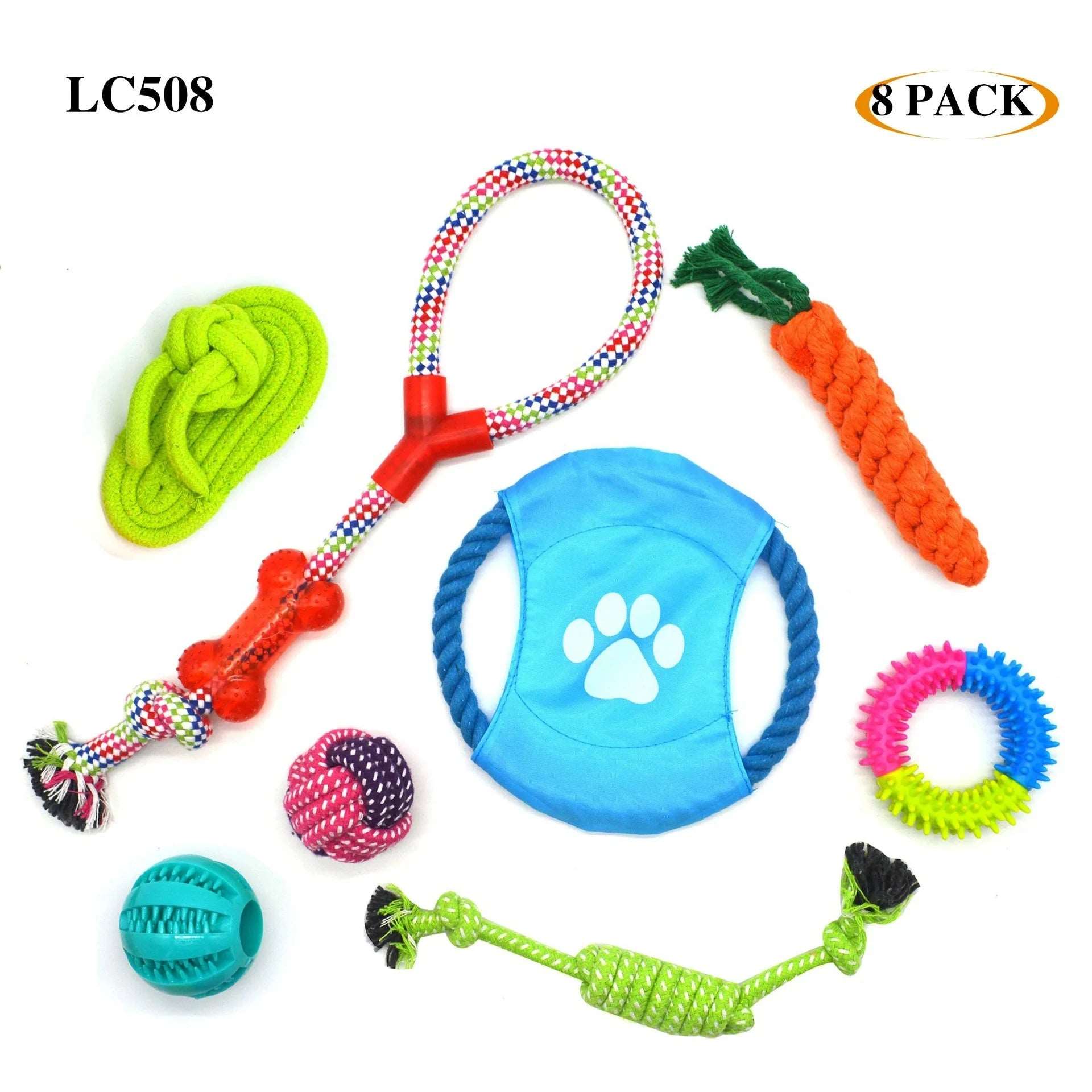 Pet the Toy Dog Toy Pet Cotton Rope the Toy Dog Toy Set Dog Molar Tooth Cleaning Cotton Rope Dog Leash Toy Pet palace shop