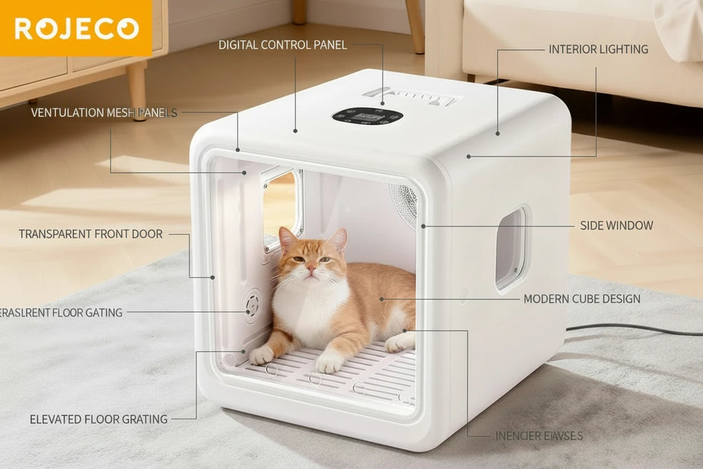 Secador de pelo para gatos, soplador de agua para perros de 1700 W/2000 W, máquina para bañar el pelo de mascotas, para animales pequeños y medianos