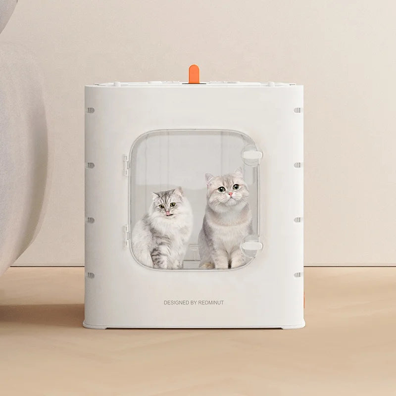 Folded Automatic pet hair drying machine professional cat hair dryer box pet dry room for dog