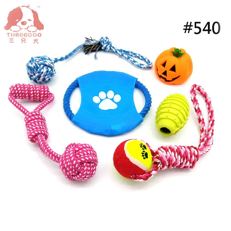 Dog Toy Teeth Chew Carrot Knot Rope Ball Braided Cotton Rope Interactive Toys Training Durable Bite Resistant Puppy Pet Supplies