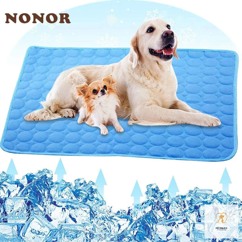 Dog Mat Cooling Summer Pad Mat for Dogs Cat Washable Puppy Big Dog Ice Gel Bed Mattress Cool Mascotas Cushion Blanket