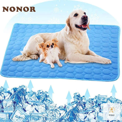 Dog Mat Cooling Summer Pad Mat for Dogs Cat Washable Puppy Big Dog Ice Gel Bed Mattress Cool Mascotas Cushion Blanket