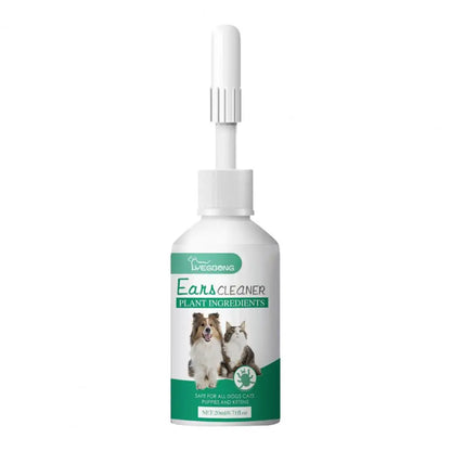 Pet Ear Drops Effective Pet Ear Cleaner for Cats Dogs Removes Ear Mites Yeast Improves Hearing Easy to Use for Pet for Pets