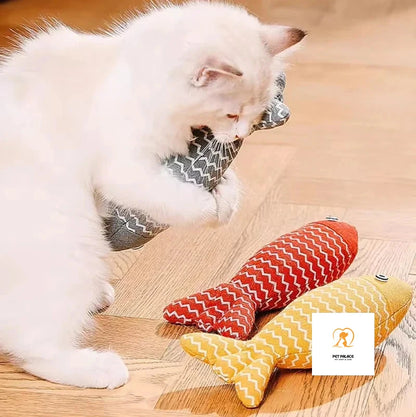 Cat Fish Toy Cat Scratcher Catnip Toy Interactive Simulation Fish Cat Mint Fidget Toys Stuffed Playing Toy For Cat Kitten