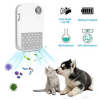 Pet Smart Deodorizer Bathroom Cleaning Tool Cat Dog Litter Box Dual-effect Deodorization Battery Powered Odor Purifier Supplies