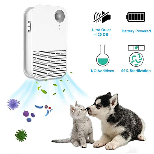 Pet Smart Deodorizer Bathroom Cleaning Tool Cat Dog Litter Box Dual-effect Deodorization Battery Powered Odor Purifier Supplies