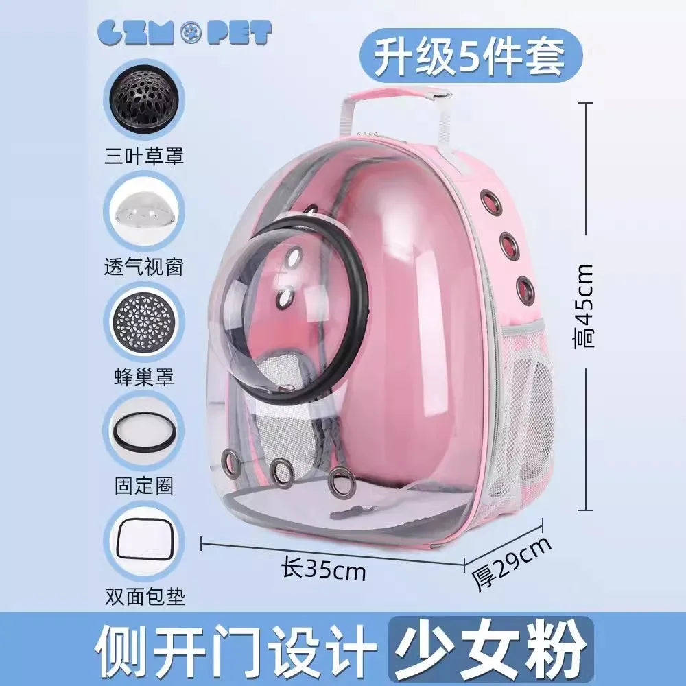 Portable Cat Bag Convenient for Outdoor Travel with Small Dog Universal Backpack