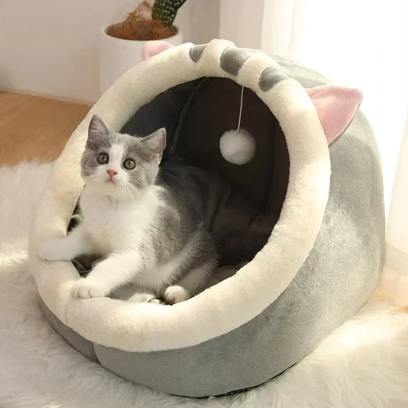 Cozy Cat Bed - Warm Pet Basket & Soft Cushion for Cats