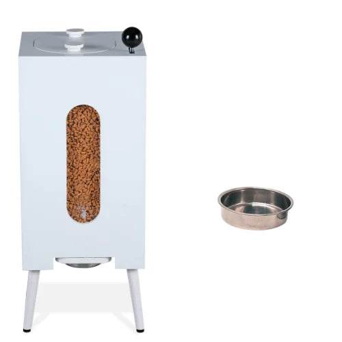 Wooden pet feeder grain storage cat and dog feeding moisture-proof healthy retro grain storage bucket