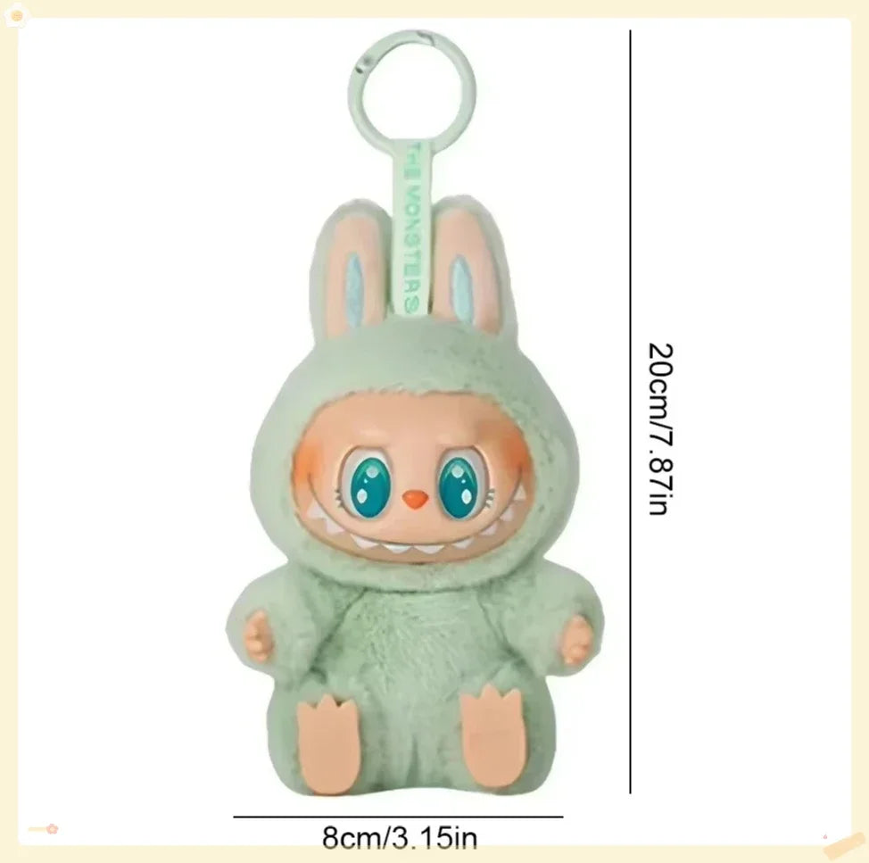 Cute Labub Sit Party Series Surprise Blind Box Plush Vinyl Doll Replica Toy Keychain Collection Decoration Birthday Gift