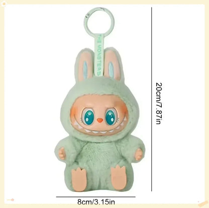 Cute Labub Sit Party Series Surprise Blind Box Plush Vinyl Doll Replica Toy Keychain Collection Decoration Birthday Gift