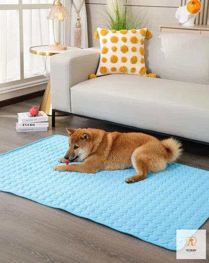 Dog Mat Cooling Summer Pad Mat for Dogs Cat Washable Puppy Big Dog Ice Gel Bed Mattress Cool Mascotas Cushion Blanket