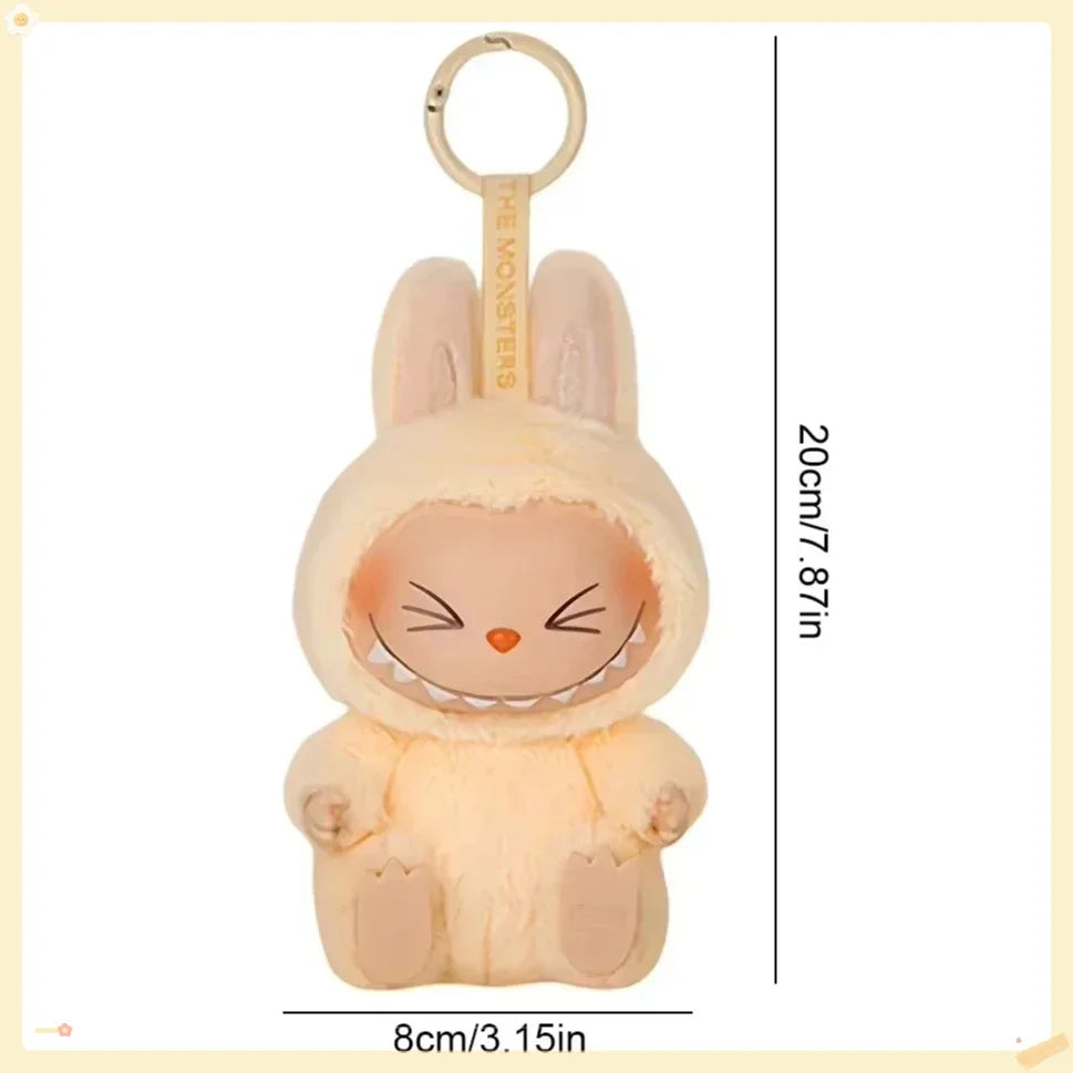 Cute Labub Sit Party Series Surprise Blind Box Plush Vinyl Doll Replica Toy Keychain Collection Decoration Birthday Gift