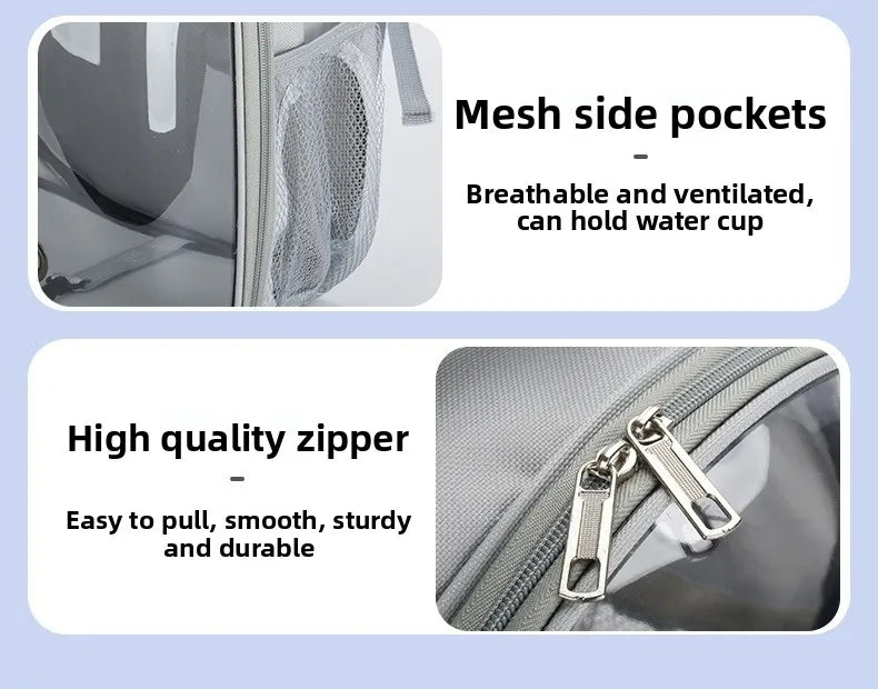 Portable Cat Bag Convenient for Outdoor Travel with Small Dog Universal Backpack