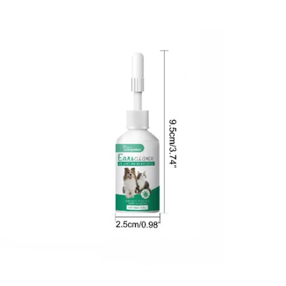 Pet Ear Drops Effective Pet Ear Cleaner for Cats Dogs Removes Ear Mites Yeast Improves Hearing Easy to Use for Pet for Pets