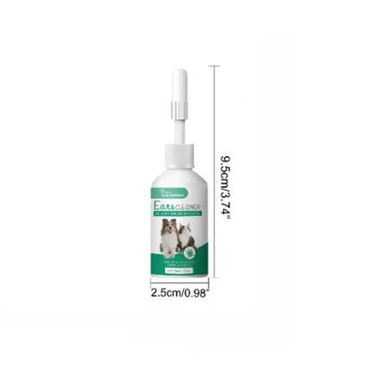 Pet Ear Drops Effective Pet Ear Cleaner for Cats Dogs Removes Ear Mites Yeast Improves Hearing Easy to Use for Pet for Pets