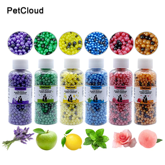 6 Aromatic Cat Litter Deodorant Beads Pet palace shop